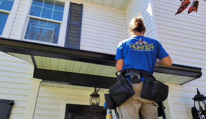 gutter maintenance service done by Hunter Rain Gutters professionals