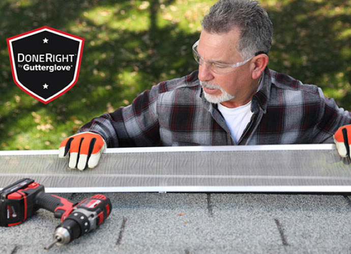 LeafBlaster pro gutter guard installation