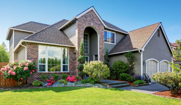 A modern suburban home